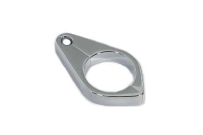 Billet Cable Clamp Chrome for All Harley Models w/ 39mm Tubes