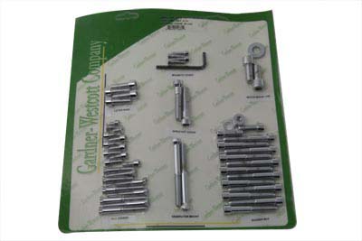 Engine Dress Up Screw Kit Allen Chrome for XL 1971-1976