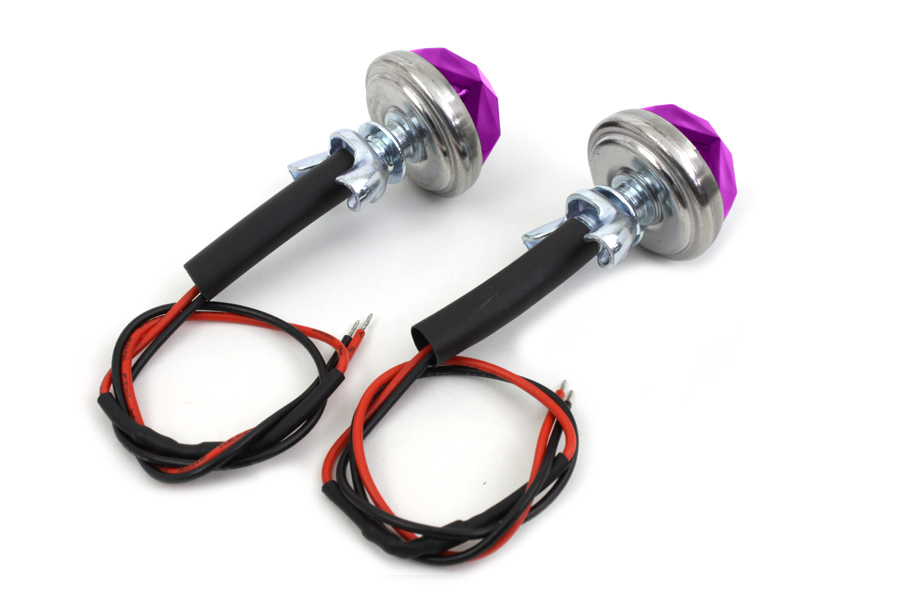 Purple 1" LED Reflector Set