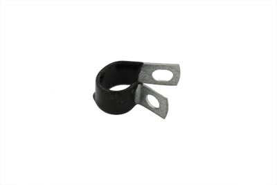 Vinyl Coated 1/2\" Cable Clamp w/ 1/4\" Mount Hole