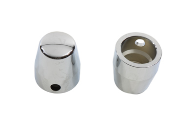Harley 1987-2006 Softails Chrome Rear Axle Caps Smooth Style