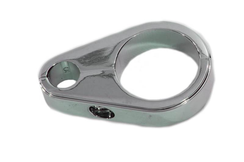 Chrome Clutch Cable Clamp 1-1/8" to Frame Tube