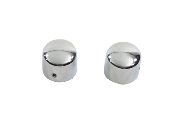 Chrome Front Axle Cap Cover Set, Cap Style for FXSTS 1988-UP