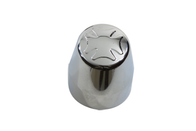 Chrome Rear Axle Nut Caps Maltese Style 1987-2006 Big Twin ST