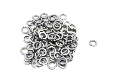 Chrome Lock Washer #8 Inner Diameter - 100 Pack