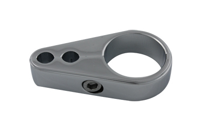 Dual Throttle Cable Clamp Chrome with 1" ID