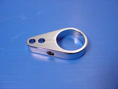 Dual Cable Throttle Clamp Chrome for All Harley Models w/ 1-1/4" Bars