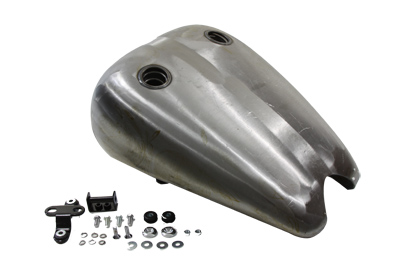 2 in. Stretch Smooth Dual Cap Gas Tank for 1984-1999 Softail