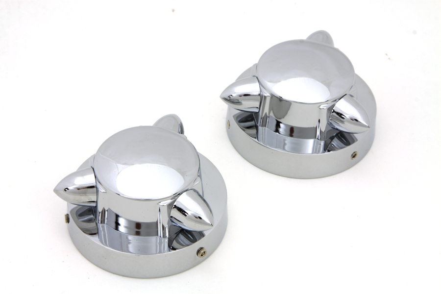 Krommett Gas Cap Cover Set for 1973-UP Harley Big Twins