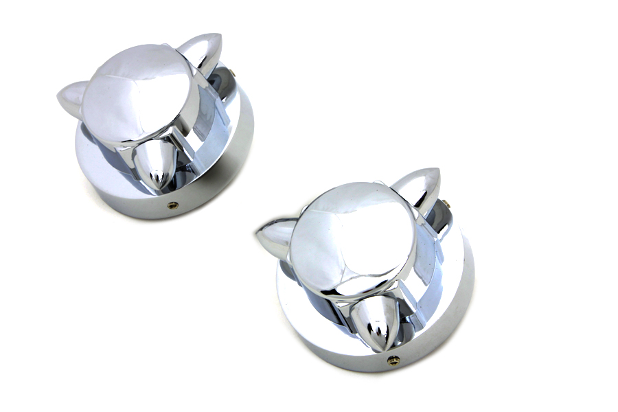Krommett Gas Cap Cover Set for 1973-UP Harley Big Twins