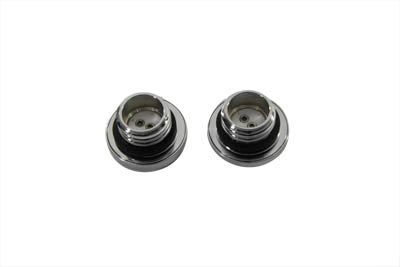 Chrome BILLET Gas Cap Kit for 1983-up Harley Big Twin Softails