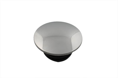Polished Low Profile Vented Gas Tank Cap for 1983-UP Harleys