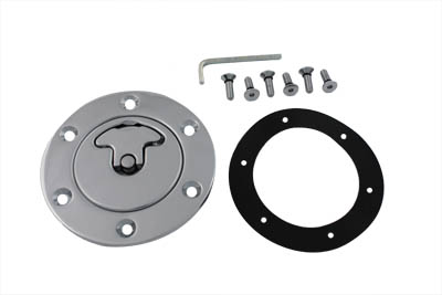 Aircraft Style Vented Locking Gas Cap for Harleys & Customs