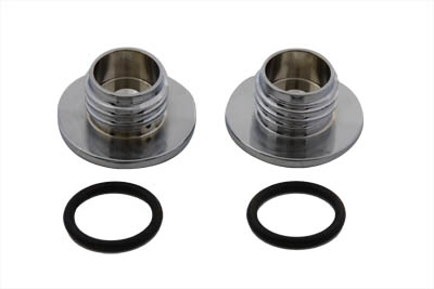 Low Profile BILLET Gas Caps Set for 1983-UP Harley & Customs