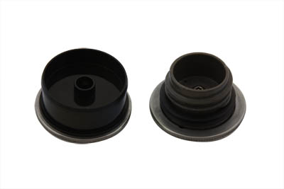 Low Profile Chrome Gas Caps Set for 1996-up Harley & Customs