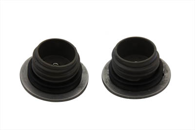 Polished Stainless Steel Gas Caps Set for 1996-1999 Softails