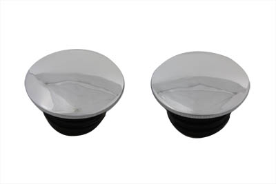 Chrome Low Profile Gas Cap Set for 1983-1995 Harley & Customs