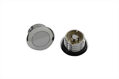 Pop-Up Wyatt Gatling Smooth Gas Caps Set for 1982-1999 Harley