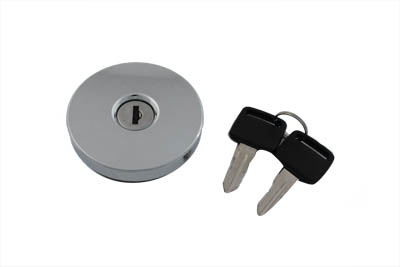 Gas Cap Chrome with 2 Keys for Big Twin & XL Sportster
