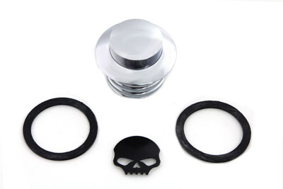 Skull Style Pop-Up Gas Cap Non-Vented for 1982-95 Big Twins