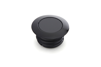 Black Smooth Style Pop-Up Gas Cap Vented for 1996-10 Big Twins & XL