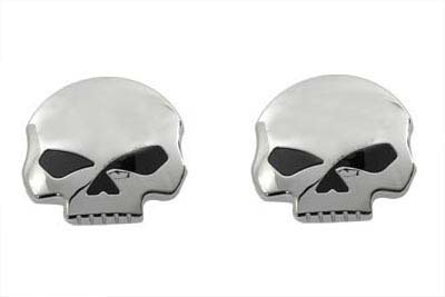 Skull Style Gas Cap Set Vented and Non-Vented for 1996-99 Softails