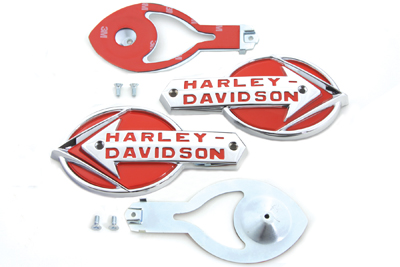 Gas Tank Emblems with Red Lettering for FL 1959-1960