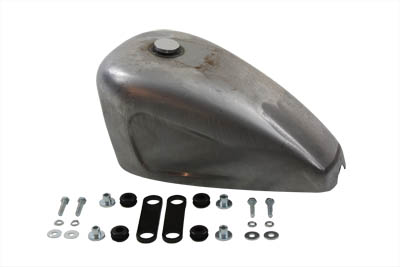2.4 Gal. Indented Gas Tank w/ Pop-Up Cap for Harley & Custom