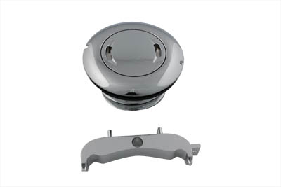 Flush Mount 1 1/2 in. Vented Gas Cap for Harley & Customs