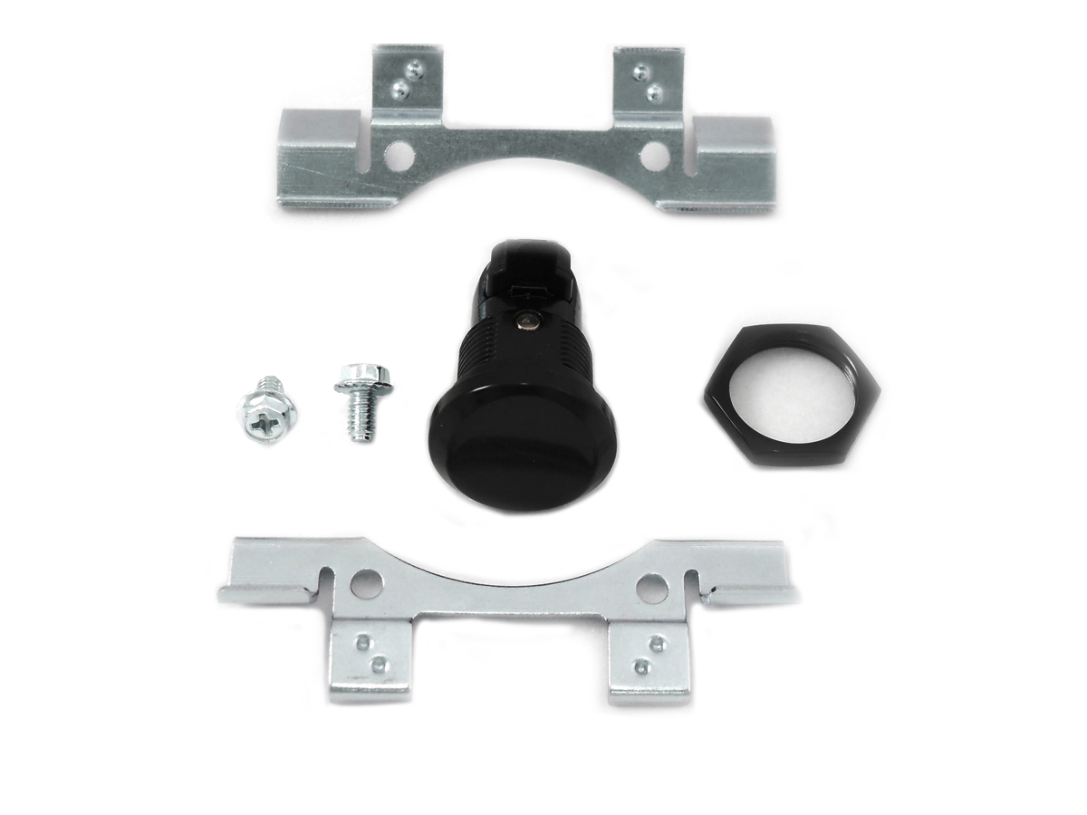 FLT 1992-UP Fuel Door Button Black