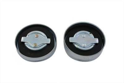 Chrome 45 Gas & Oil Caps Set for 1936-1973 WL & G