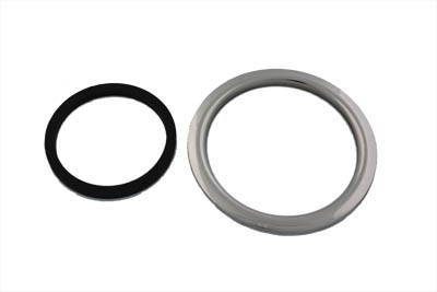Polished Screw-In Gas Tank Filler Ring for 1996-up Harley & Customs