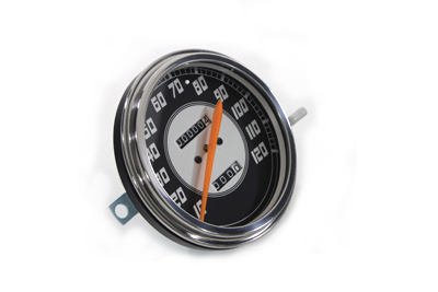 Speedometer w/ 2:1 Ratio Orange Needle for 1936-61 Big Twins