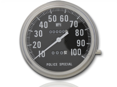Police Special Speedometer w/ 1:1 Ratio for 1962-1983 Big Twins