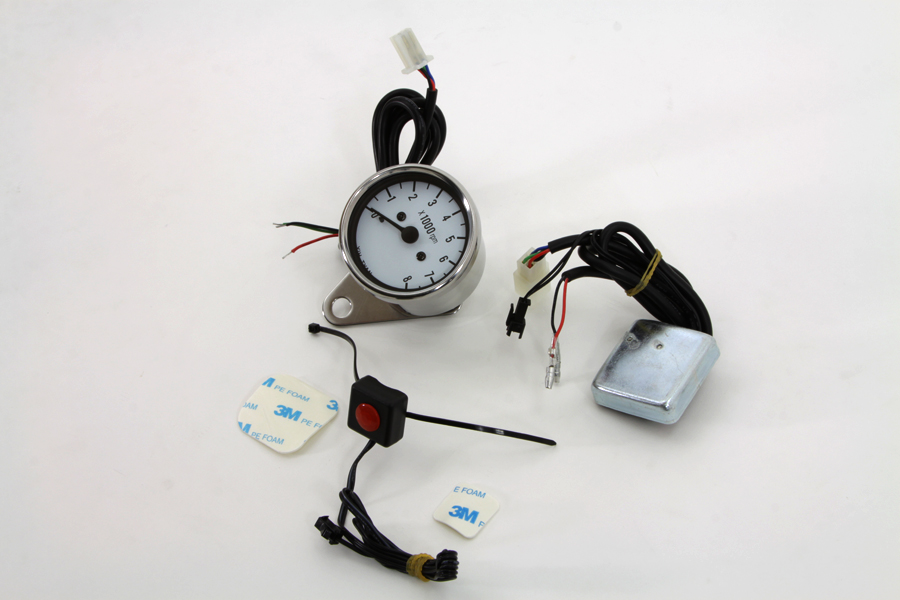 Multi Colored 60mm Electric Tachometer for Harley & Customs