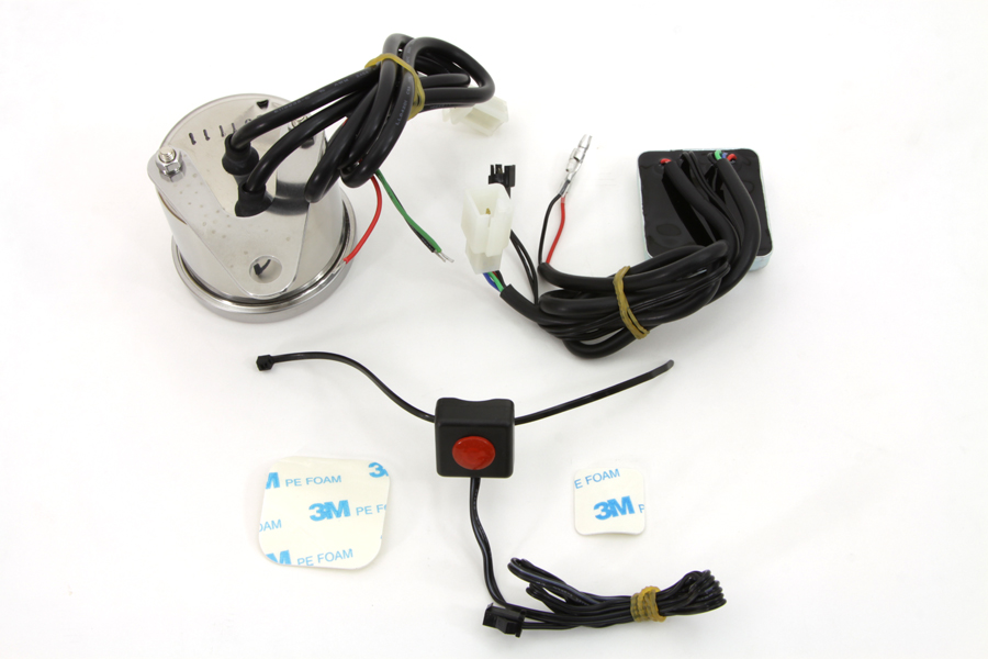 Multi Colored 60mm Electric Tachometer for Harley & Customs