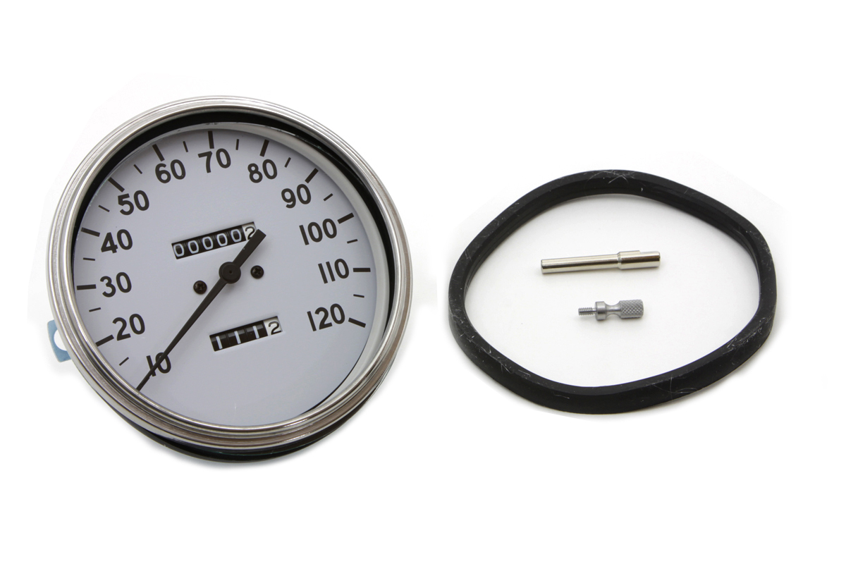 Replica 2:1 Speedometer w/ Black Needle for 1936-61 EL, FL, WL & UL