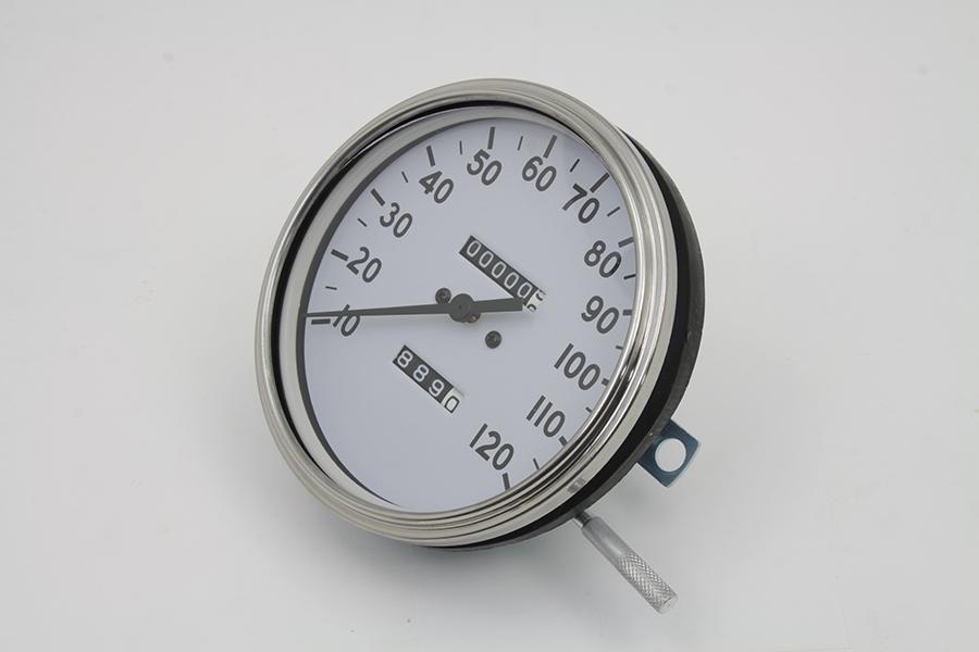 Replica 2:1 Speedometer with Black Needle for 1936-61 Models