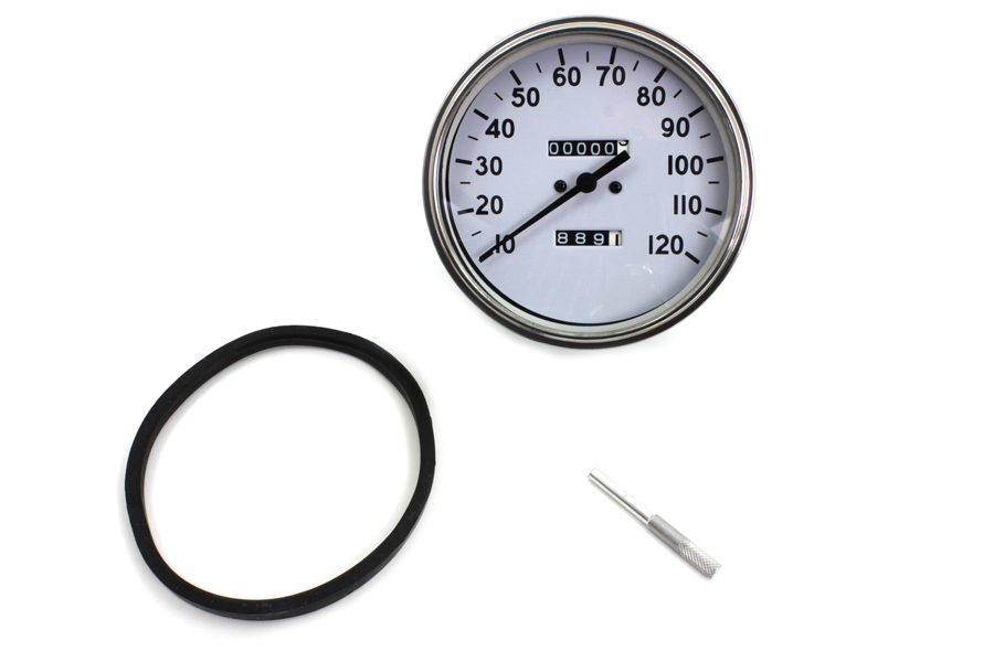 Replica 2:1 Speedometer with Black Needle for 1936-61 Models