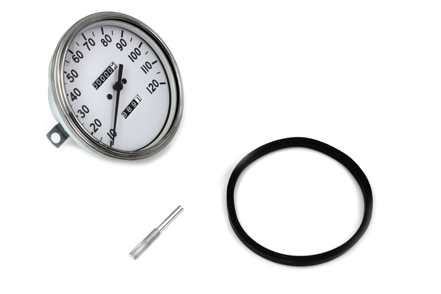 Replica 2:1 Speedometer with Black Needle for 1936-61 Models