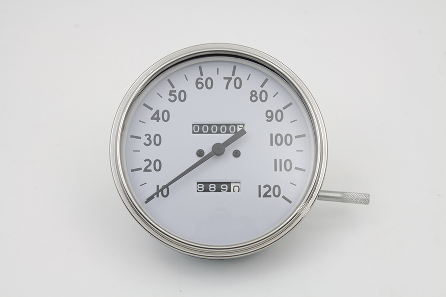 Replica 2:1 Speedometer with Black Needle for 1936-61 Models