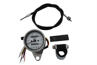 Mini 60mm Speedometer with 2:1 Ratio & 4 LED indicators