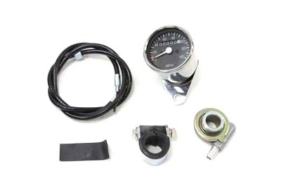 Mini 60mm Speedometer with 2:1 Ratio for Big Twins & Sportsters