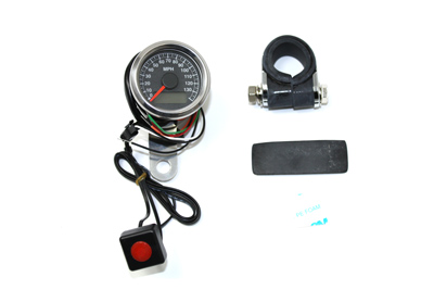 48mm Deco Mini Electric Speedometer for 1995-UP Harley BT & XL