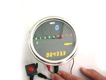 LED Digital Speedometer & Tachometer Assembly w/ 5" LED Face