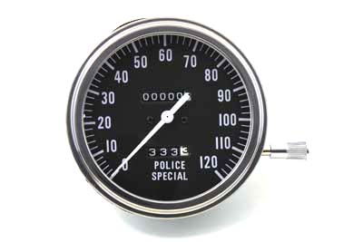 Police Special Speedometer w/ 2:1 Ratio for Harley 1936-61 Big Twins