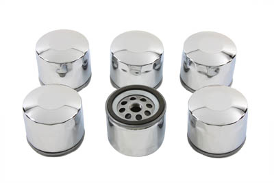 Motor Shop Oil Filters 6 Pack for 1980-UP Big Twin & XL Harley