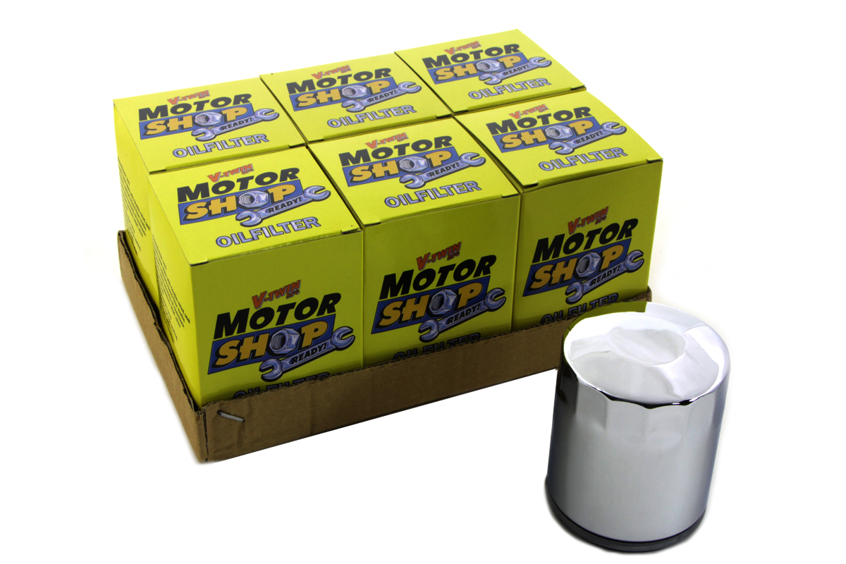 Motor Shop Oil Filters 6 Pack for 1999-UP Harley Big Twins