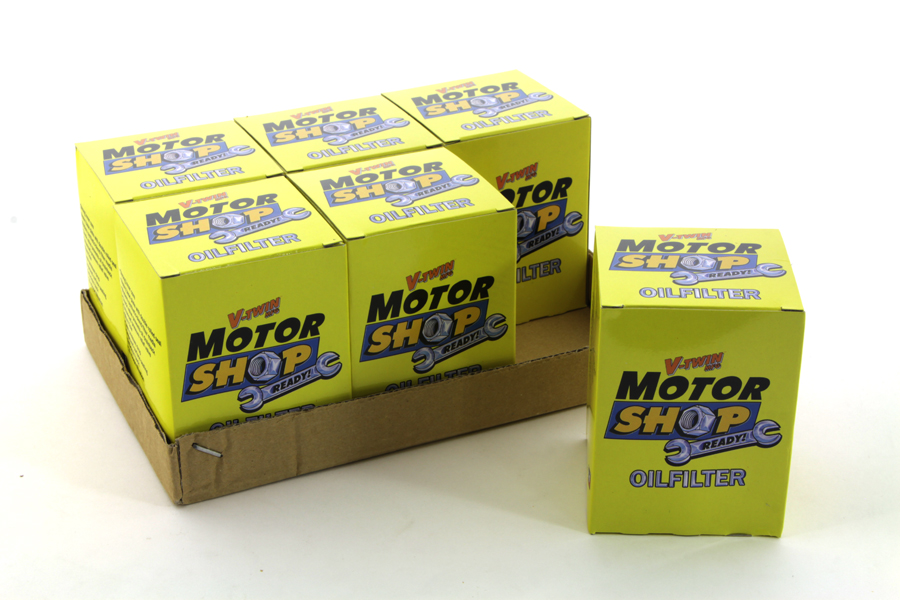 Motor Shop Oil Filters 6 Pack for 1999-UP Harley Big Twins