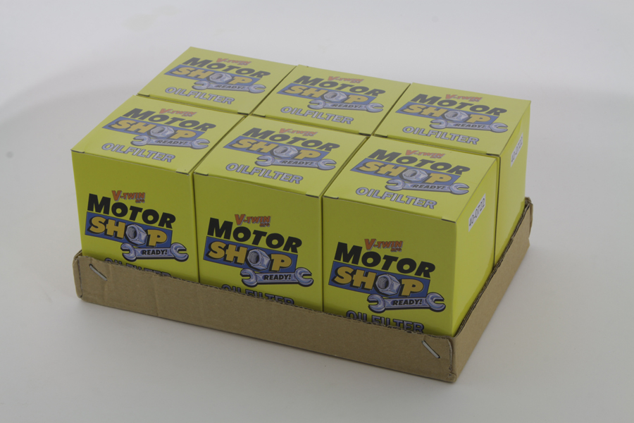 Motor Shop Oil Filters 6 Pack for 1999-UP Harley Big Twins